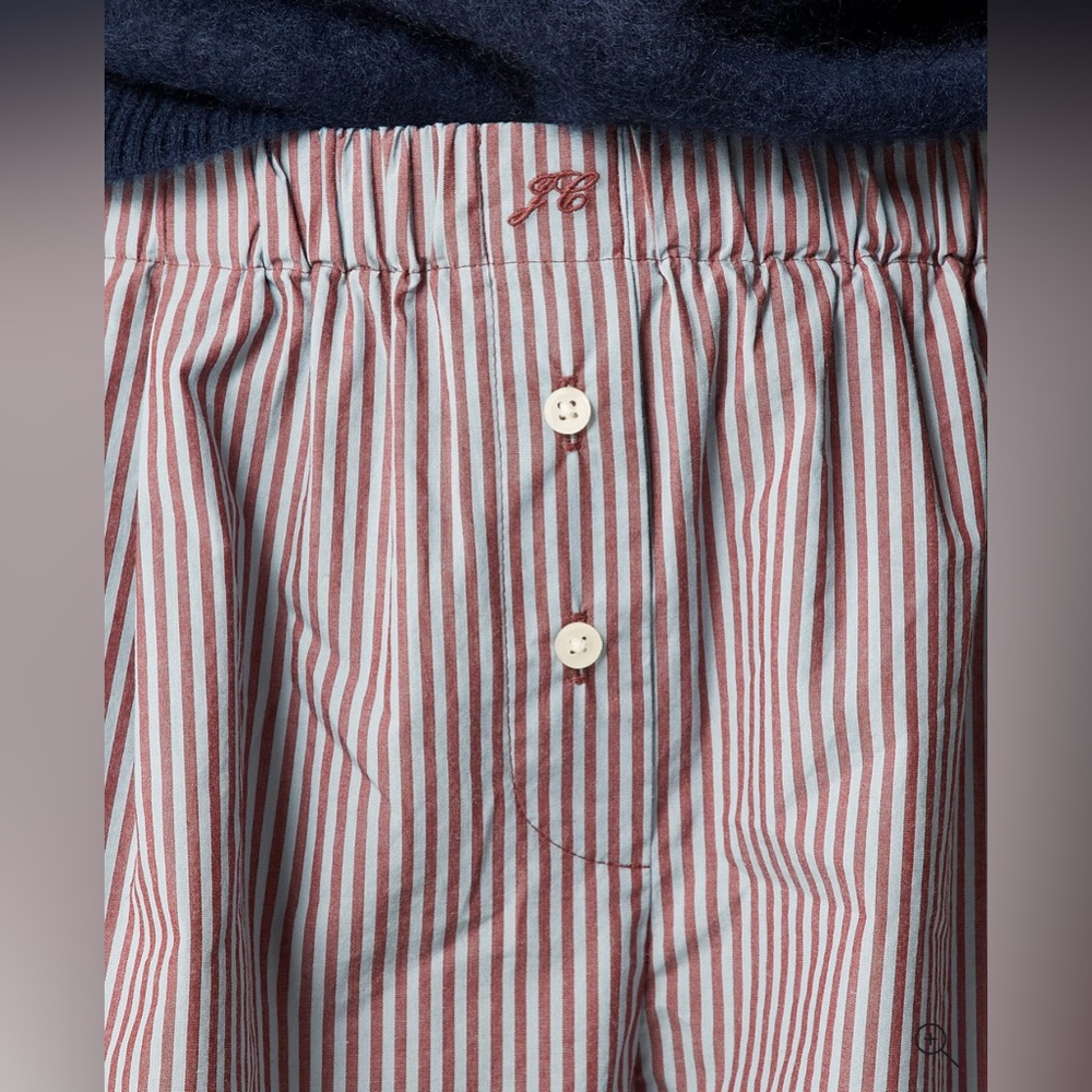 J. Crew Boxer short in striped cotton poplin - Picture 2 of 8